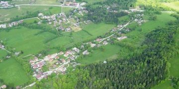 Vue aérienne Bluffy